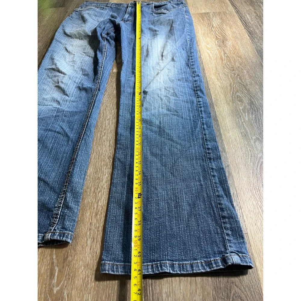 Kenneth Cole Reaction Mens Bootcut Jeans‎ 36x32 Blue Medium Wash Denim